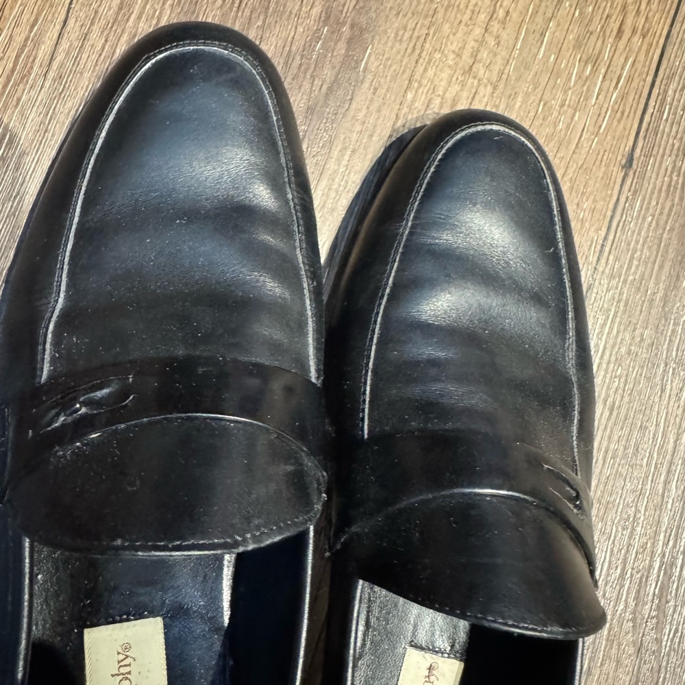 Johnston & Murphy Black Leather Loafers